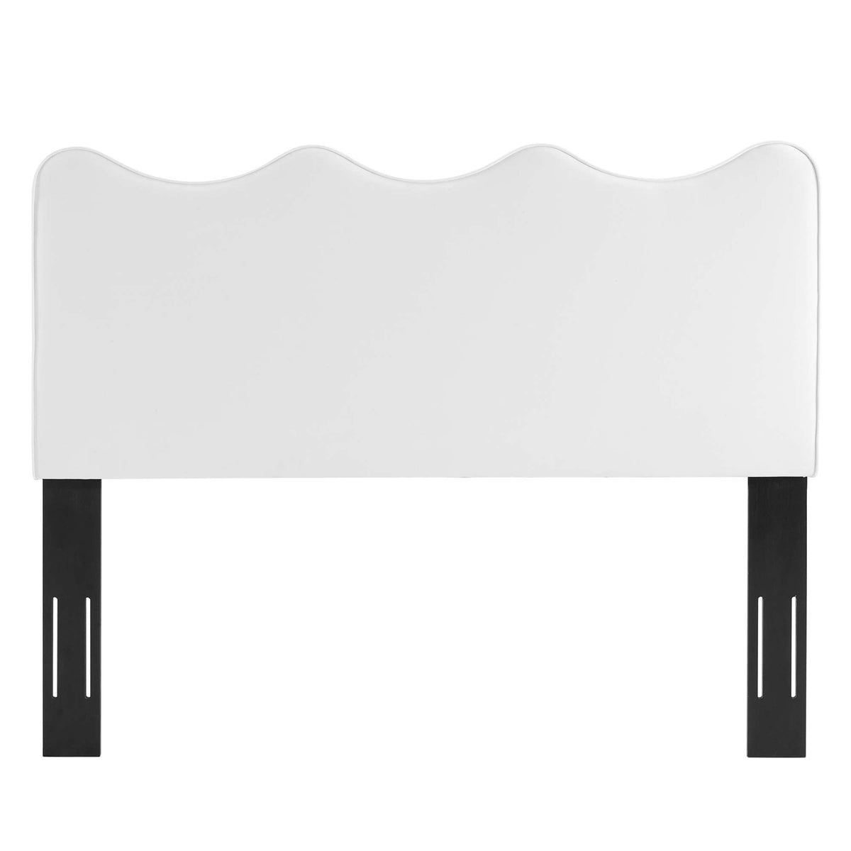 Athena White Performance Velvet Full/Queen Headboard - Ornate Home