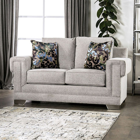 Atherstone Light Gray Loveseat - Ornate Home