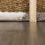 Atira Brown Checkered Area Rug - Ornate Home