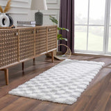 Atira Gray Checkered Area Rug - Ornate Home