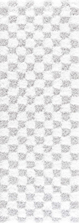 Atira Gray Checkered Area Rug - Ornate Home