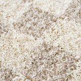 Atira Light Brown Checkered Area Rug - Ornate Home