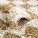 Atira Mustard Checkered Area Rug - Ornate Home