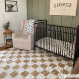 Atira Mustard Checkered Area Rug - Ornate Home