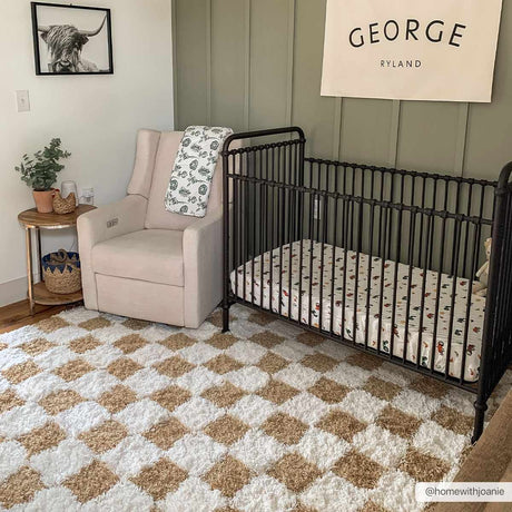 Atira Mustard Checkered Area Rug - Ornate Home