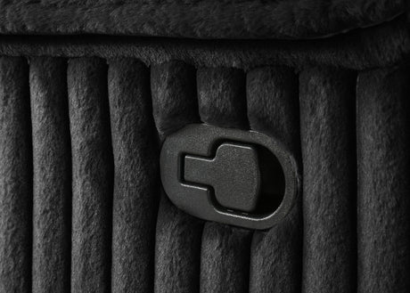 Atkinson Black Upholstered Reclining Sectional Sofa - Ornate Home