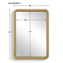 Atkinson Brass Modern Mirror - Ornate Home