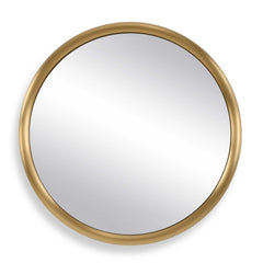 Atkinson Brass Modern Round Mirror - Ornate Home