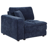 Atlantic Blue 6-piece Upholstered Modular Sectional Sofa - Ornate Home