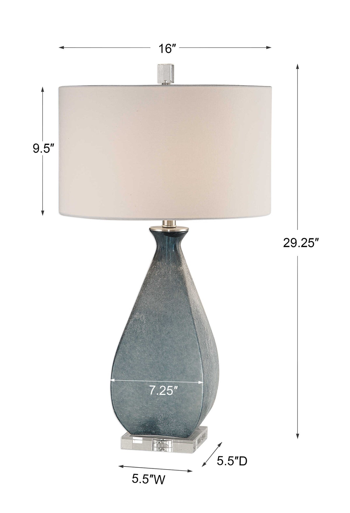 Atlantica Ocean Blue Lamp - Ornate Home