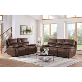 Atlantis Heritage Brown 2-Piece Living Room Set - Ornate Home
