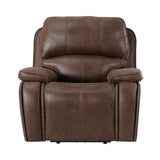 Atlantis Heritage Brown Power Motion Recliner with Power Head Recliner - Ornate Home