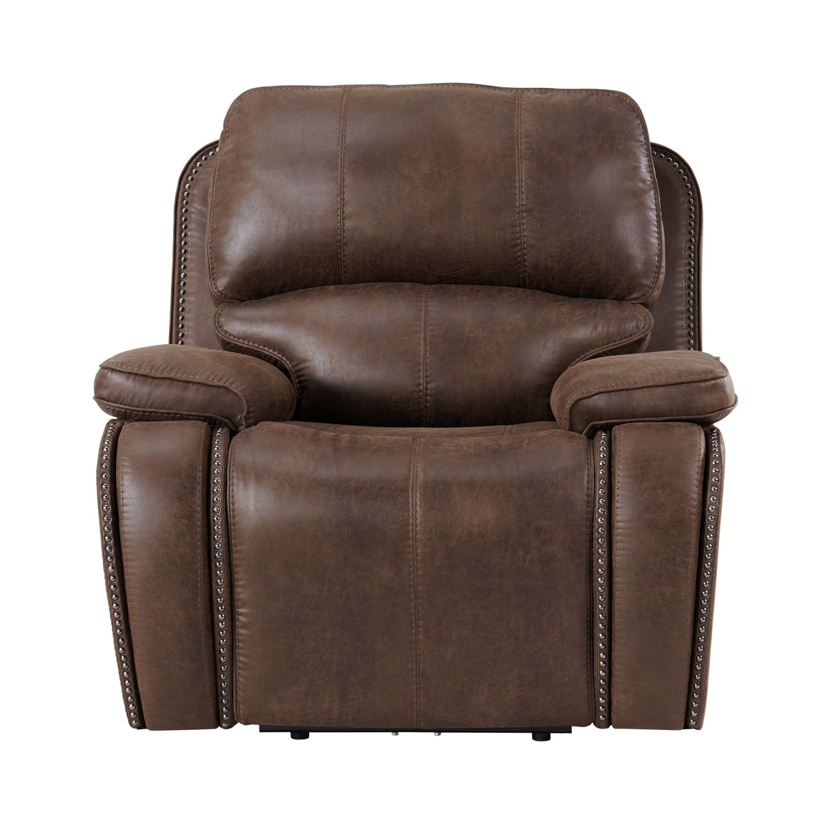 Atlantis Heritage Brown Power Motion Recliner with Power Head Recliner - Ornate Home