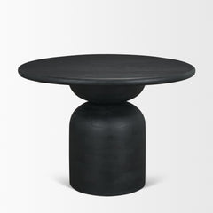 Atlas Black 42" Round Pedestal Dining Table