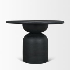 Atlas Black 42" Round Pedestal Dining Table