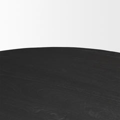 Atlas Black 60" Round Pedestal Dining Table