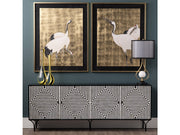 Atlas Black/Cream Four-Door Sideboard - Ornate Home