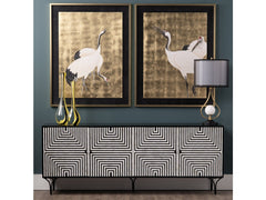 Atlas Black/Cream Four-Door Sideboard - Ornate Home