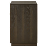 Atlas Dark Oak 2-drawer Bedroom Nightstand Bedside Table - Ornate Home