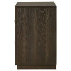 Atlas Dark Oak 2-drawer Bedroom Nightstand Bedside Table - Ornate Home