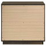 Atlas Dark Oak 2-drawer Bedroom Nightstand Bedside Table - Ornate Home