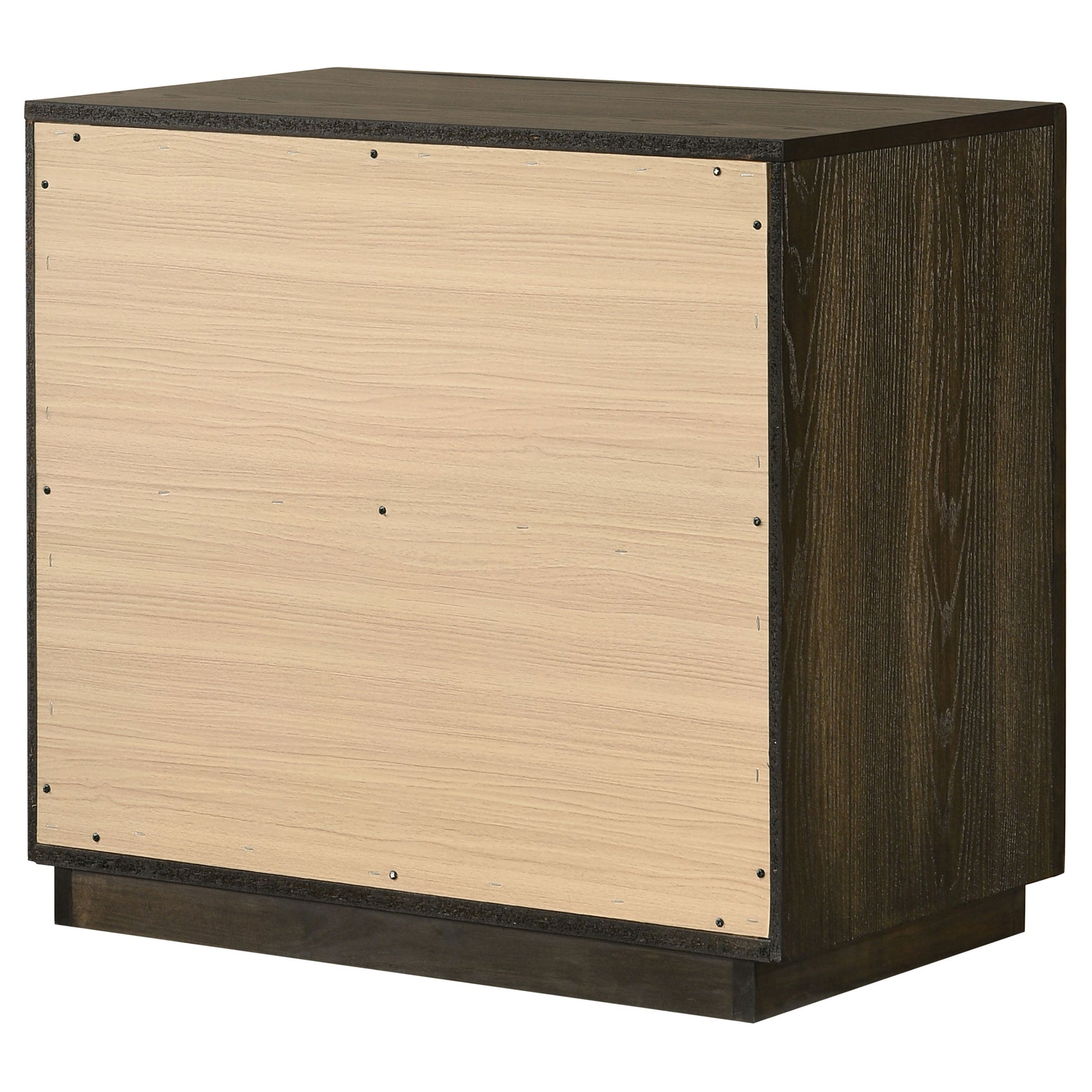 Atlas Dark Oak 2-drawer Bedroom Nightstand Bedside Table - Ornate Home