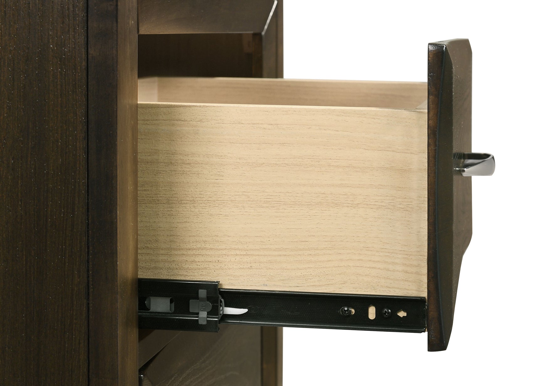 Atlas Dark Oak 2-drawer Bedroom Nightstand Bedside Table - Ornate Home