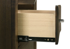 Atlas Dark Oak 2-drawer Bedroom Nightstand Bedside Table - Ornate Home