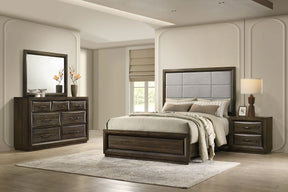 Atlas Dark Oak 4-piece Eastern King Bedroom Set - Ornate Home