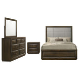 Atlas Dark Oak 4-piece Eastern King Bedroom Set - Ornate Home