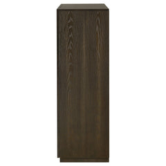 Atlas Dark Oak 5-drawer Bedroom Chest of Drawers - Ornate Home