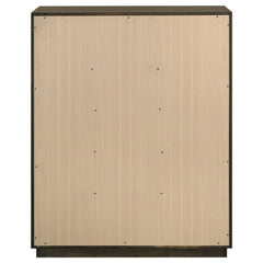 Atlas Dark Oak 5-drawer Bedroom Chest of Drawers - Ornate Home