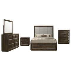 Atlas Dark Oak 5-piece California King Bedroom Set - Ornate Home