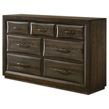Atlas Dark Oak 7-drawer Bedroom Dresser Cabinet - Ornate Home