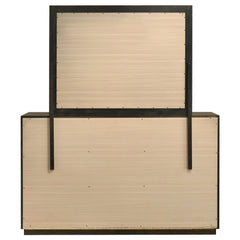 Atlas Dark Oak 7-drawer Bedroom Dresser and Mirror Set - Ornate Home
