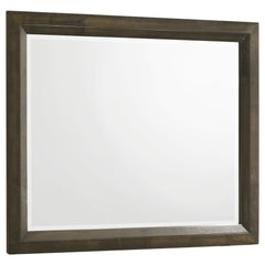 Atlas Dark Oak Bedroom Dresser Mirror - Ornate Home