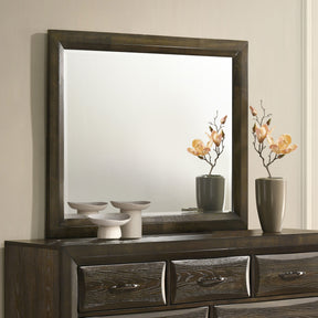Atlas Dark Oak Bedroom Dresser Mirror - Ornate Home