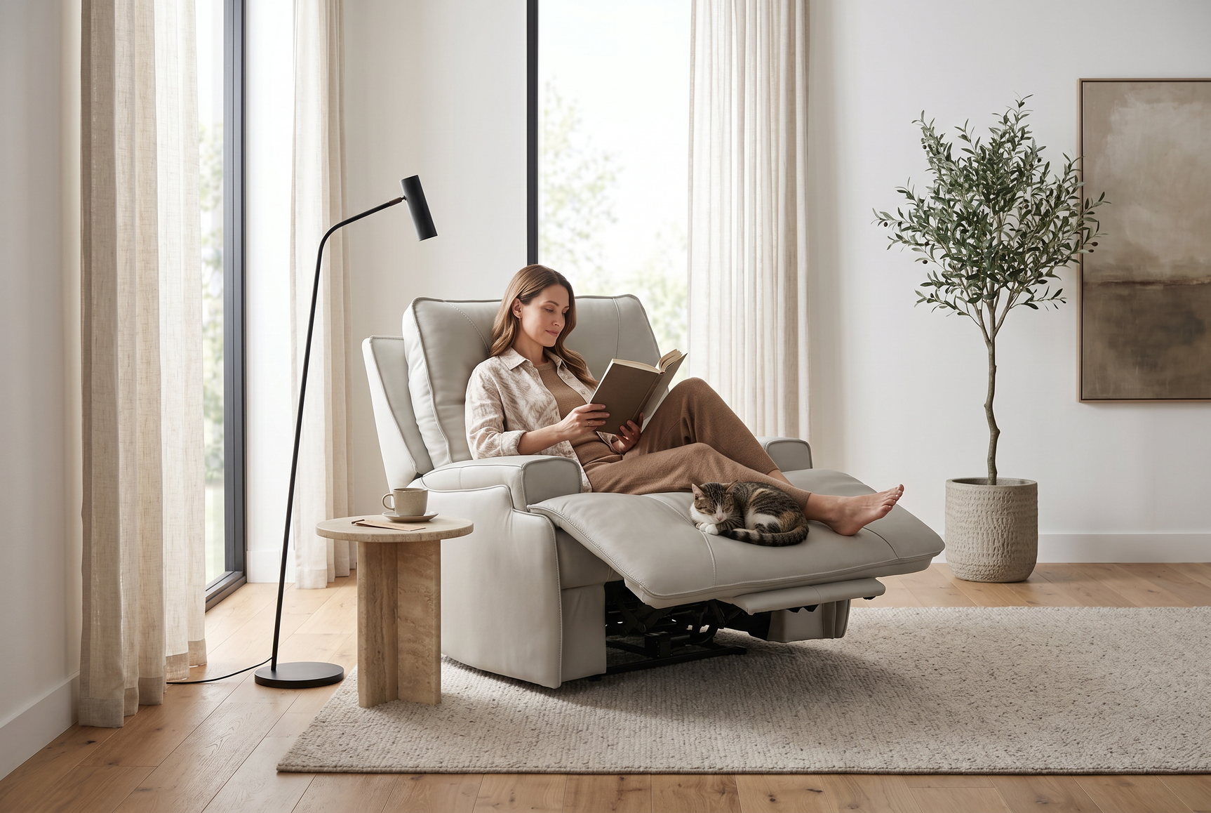 Atlas Fog Zero Gravity Power Recliner - Ornate Home