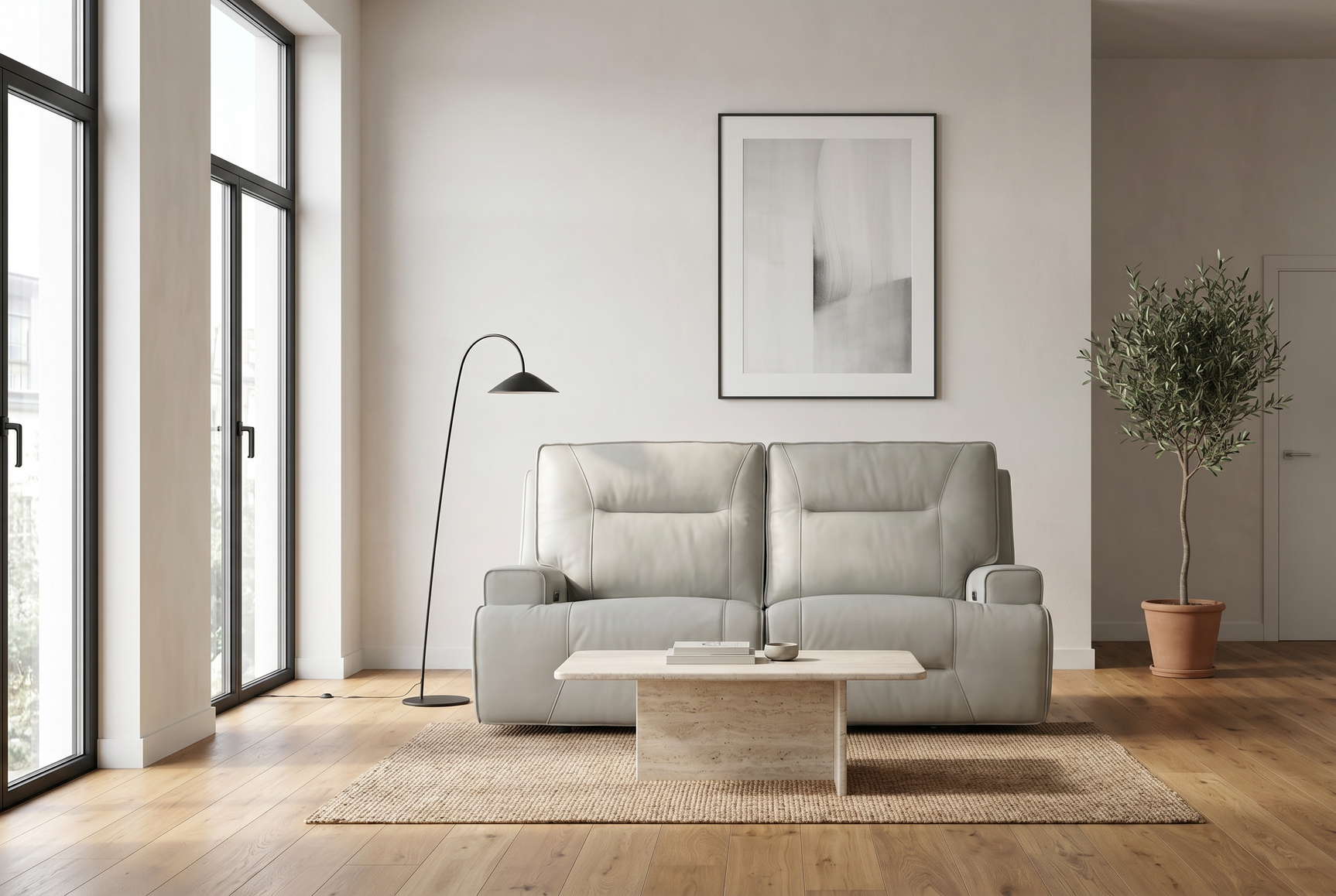 Atlas Fog Zero Gravity Power Reclining Sofa - Ornate Home