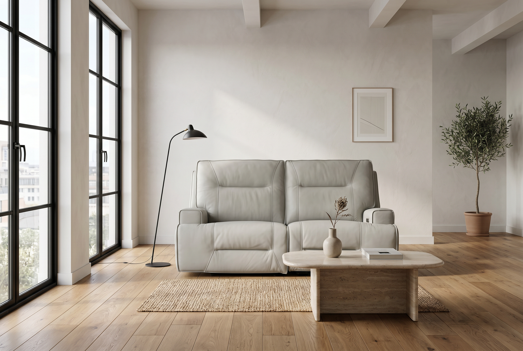Atlas Fog Zero Gravity Power Reclining Sofa - Ornate Home