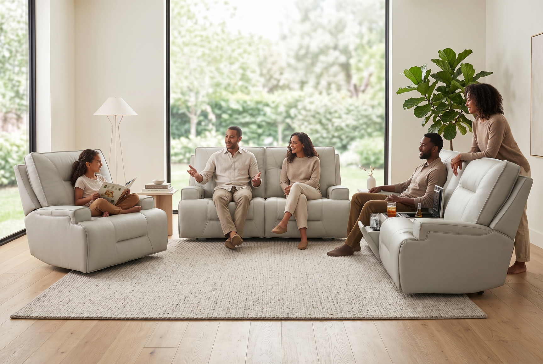 Atlas Fog Zero Gravity Power Reclining Sofa - Ornate Home
