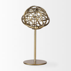 Atlas Gold 12"H Metal Solar System Ornament - Ornate Home