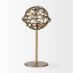 Atlas Gold 12"H Metal Solar System Ornament - Ornate Home