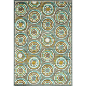 Atlas Gray/Aqua Medium Area Rug - Ornate Home