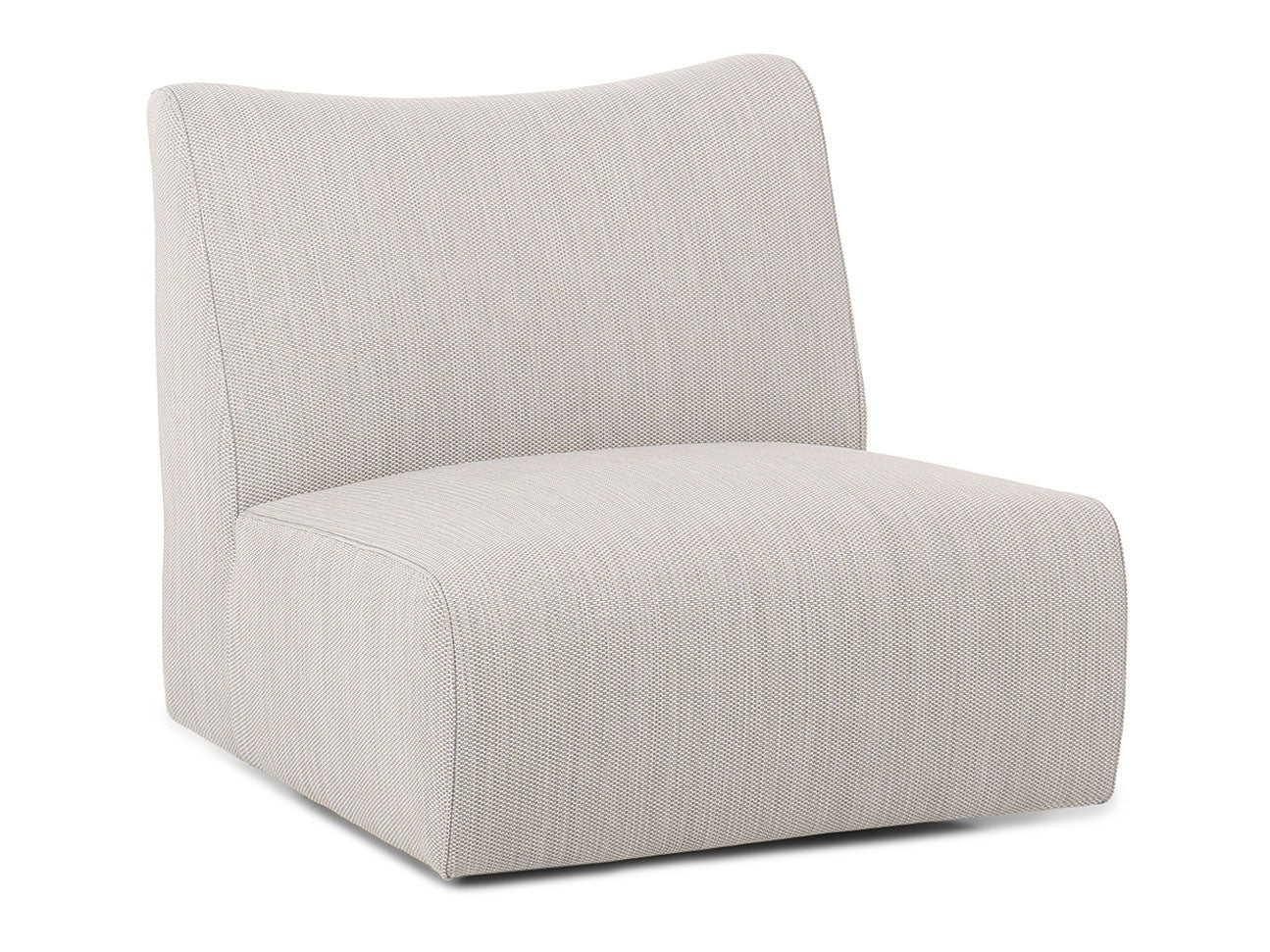 Atlas Light Gray Outdoor Swivel Accent Chair - Ornate Home