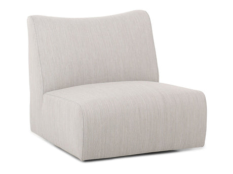 Atlas Light Gray Outdoor Swivel Accent Chair - Ornate Home