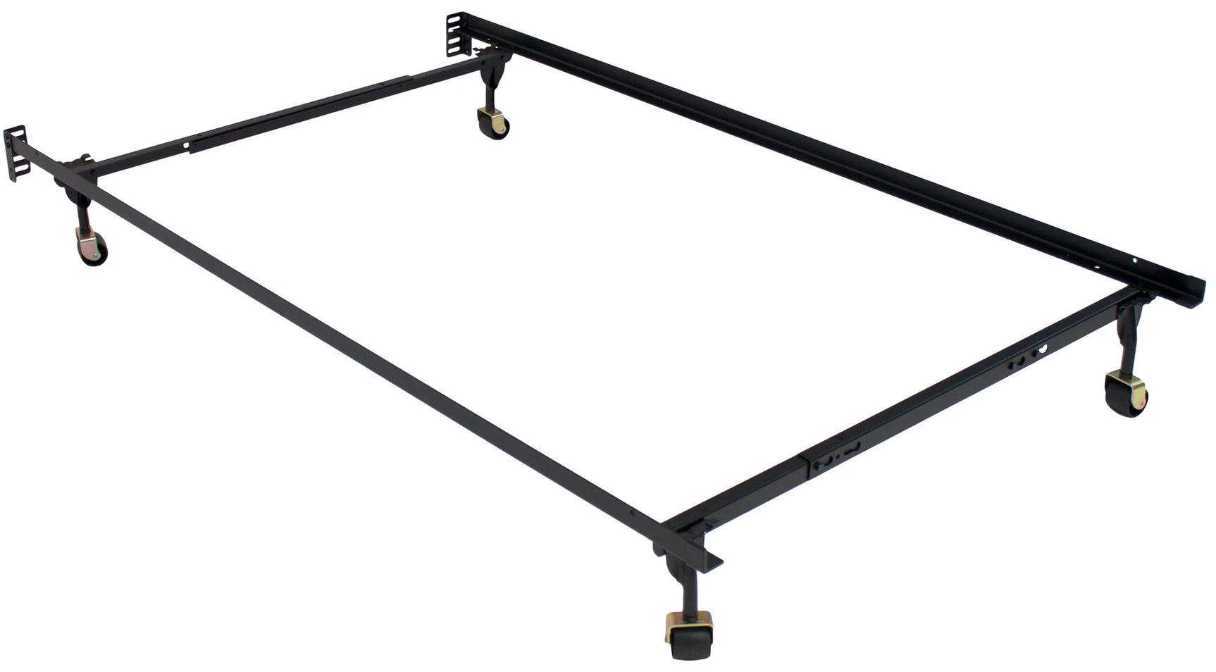 Atlas-Lock Black Bed Frame - Ornate Home
