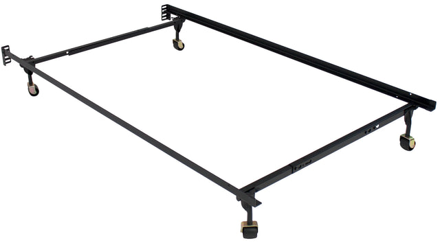 Atlas-Lock Black Bed Frame - Ornate Home
