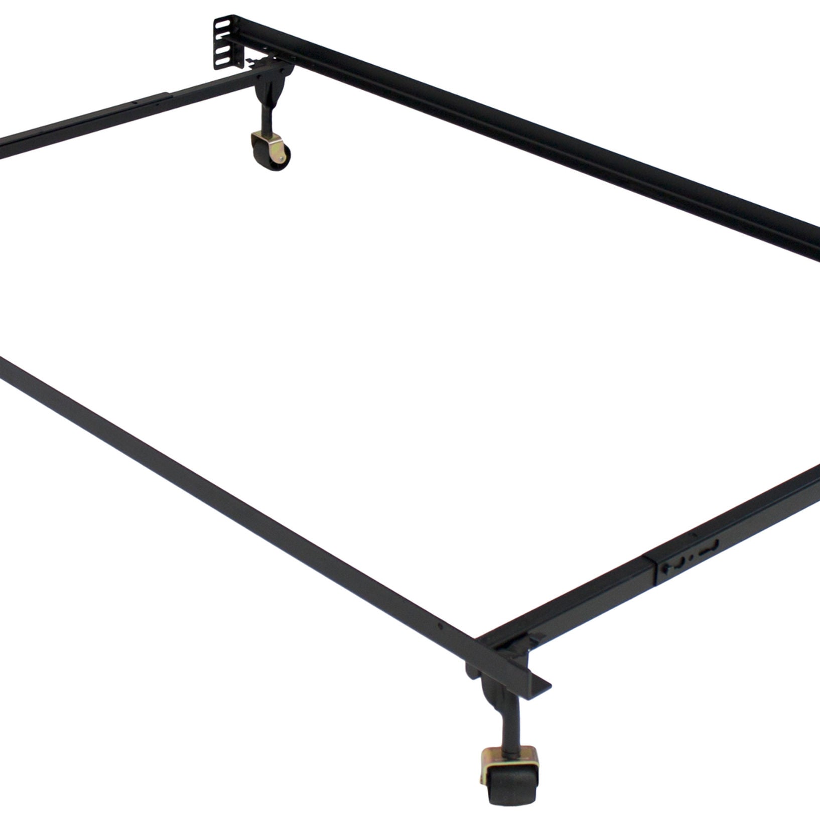 Atlas-Lock Black Bed Frame - Ornate Home