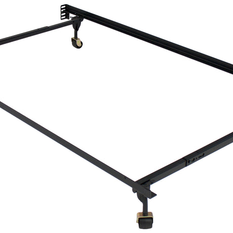 Atlas-Lock Black Bed Frame - Ornate Home